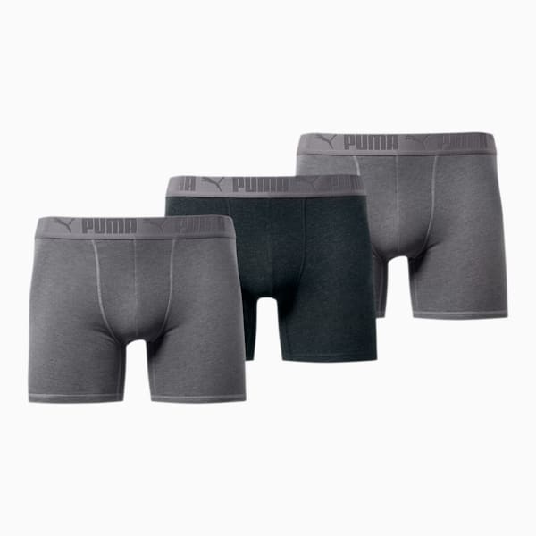 Men's Heathered Sport Mesh Boxer Briefs [3 Pack], GREY / BLACK, extralarge
